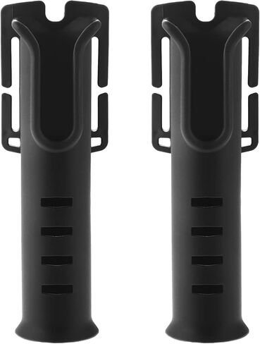 TEENGSE Waist Belt Fishing Rod Holder, Black Belt Rod Holder, Nylon Portable Pole Inserter, Lightweight and Durable in Kuwait