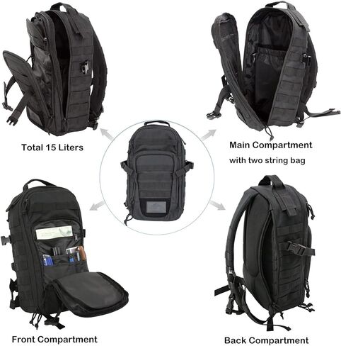 APRILBAY Sling Backpacks Outdoor Sport Bag Tactical Crossbody backpack Casual Chest bag One Shoulder backpack for Hiking Outdoor Tactical Sling Backpack Fishing Sling Bag in Kuwait