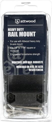 Attwood 5012-7 Rod Holder Rail Mount, Black in Saudi Arabia