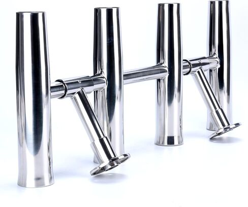 4 Tube Adjustable Stainless Rocket Launcher Rod Holders , Can Be Rotated 360 Deg in Saudi Arabia