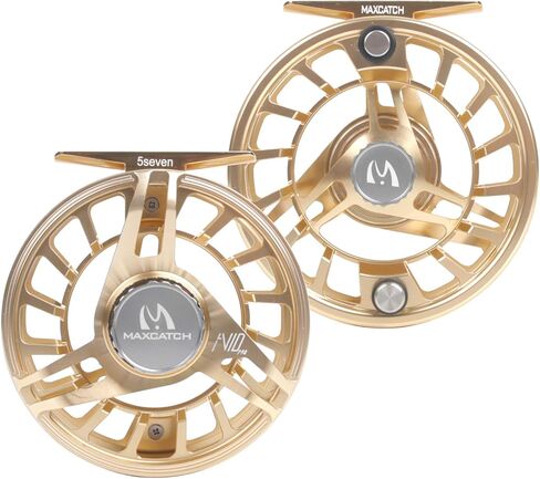 Maxcatch AVID PRO Fly Fishing Reel with CNC-machined Aluminum Body Super Large Arbor Design-3/5, 5/7, 7/9, 9/11 Weights in Kuwait