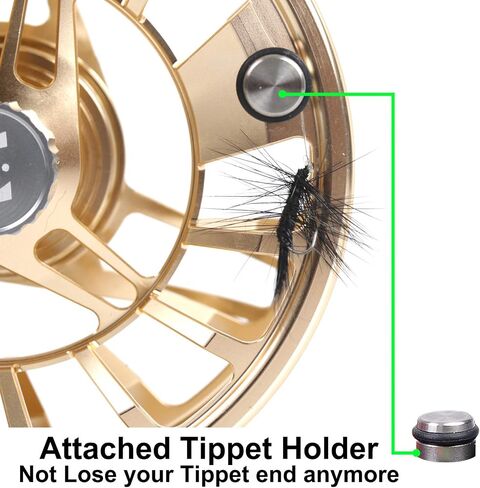 Maxcatch AVID PRO Fly Fishing Reel with CNC-machined Aluminum Body Super Large Arbor Design-3/5, 5/7, 7/9, 9/11 Weights in Kuwait