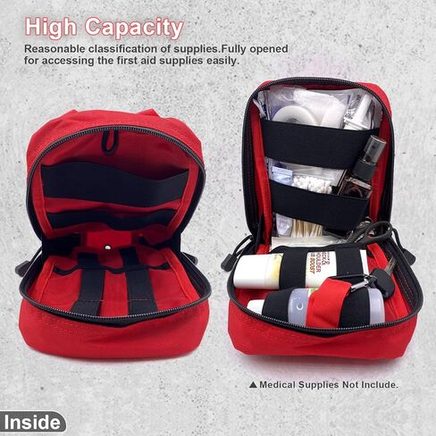 POWNEW MOLLE Pouch التكتيكية EMT الطبية الإسعافات الأولية IFAK الحقيبة للأنشطة الخارجية اللوازم الطبية (حقيبة فقط) in Kuwait