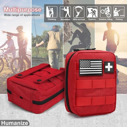 POWNEW MOLLE Pouch التكتيكية EMT الطبية الإسعافات الأولية IFAK الحقيبة للأنشطة الخارجية اللوازم الطبية (حقيبة فقط) in Kuwait