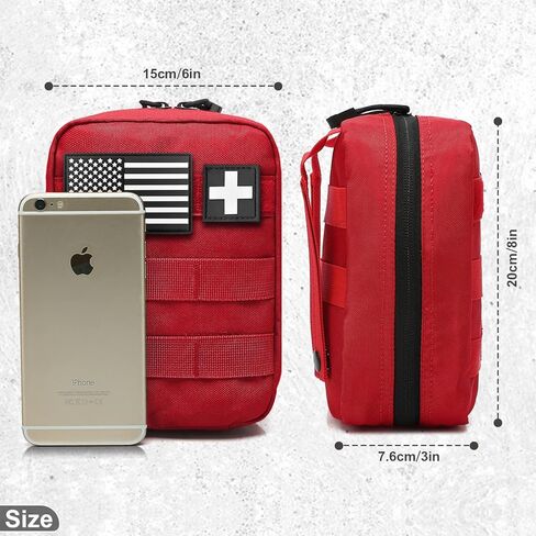 POWNEW MOLLE Pouch التكتيكية EMT الطبية الإسعافات الأولية IFAK الحقيبة للأنشطة الخارجية اللوازم الطبية (حقيبة فقط) in Kuwait