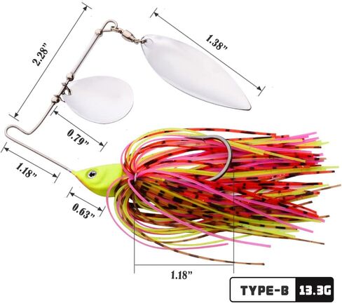 مجموعة طعوم صيد السمك سبينيربيتس بوزبيت متعددة الألوان باس سمك السلمون المرقط معدن سبينر طعوم السباحة الرقص المياه العذبة صيد الأسماك في المياه المالحة 5 قطعة in Kuwait