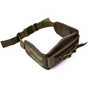 A.L.I.C.E Kidney Belt and Alice Kidney pad with Strap belt/tactical belt/Hip Belt/Kidney belt for framed rucksack LC-2/ALICE Pack olive green