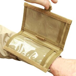 Underalert Tactical Wristband Dope Card Holder Sniper Data Book Quarterback Sleeve Wrist Coaches Football Play Wristbands Youth Flag Armband Sports Coach Playbook Adult