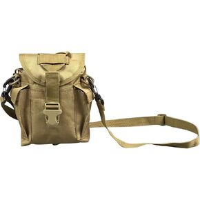 Jolmo Lander 1.2 Qt. MOLLE Canteen Cover Military Style Canteen Pouch with Shoulder Strap Molle Pouch for Canteen Kit Coyote Brown/Olive Drab in Saudi Arabia