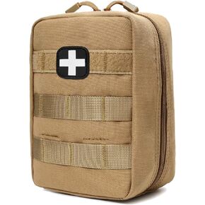 GHFY First Aid Pouch EMT IFAK Medical Pouchs, Tactical MOLLE Utility Empty Pouch (Black) in Kuwait