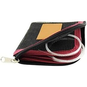 Aventik Fly Fishing Tapered Leader Wallet Tippet Line Case 5 Slots Net-Like Leader Tippet Storage Leader Pocket 4X4inch in Kuwait