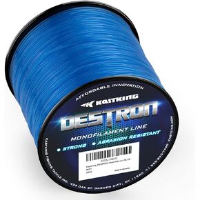 KastKing Destron Monofilament Fishing Line, ¼ LB Filler spools, High Abrasion Resistance, Lower Light Refraction, Lower Memory Extruded Nylon Monofilament Line, for Fresh and Salt Water