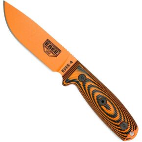 ESEE-4 1095 فولاذ كربوني، غمد أسود (شفرة OD خضراء، مقبض Micarta ثلاثي الأبعاد من القماش الطبيعي)