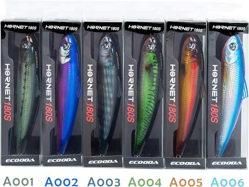 Ecooda Hornet صيد الأسماك في المياه المالحة 2.9oz 7in Topwater Popper الطعم الصلب العائم قلم رصاص إغراء للكنعد/التونة/الماكريل/مارلين/ماهي ماهي في الخارج التصيد على الشاطئ Crankbait العائمة in Kuwait