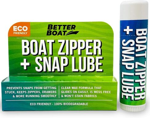 Zipper Wax & Zip Lube Marine Grade Zipper Lubricant Stick Zipper Lubricate with Ease Boat, Canvas, Bimini Snap, Metal Zippers, Jackets, Coolers, Vinyl Panels, Wetsuit & Drysuit No Oil & Graphite Mess in Saudi Arabia