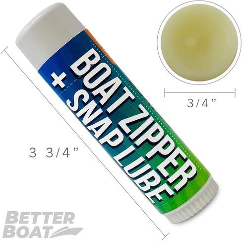 Zipper Wax & Zip Lube Marine Grade Zipper Lubricant Stick Zipper Lubricate with Ease Boat, Canvas, Bimini Snap, Metal Zippers, Jackets, Coolers, Vinyl Panels, Wetsuit & Drysuit No Oil & Graphite Mess in Saudi Arabia