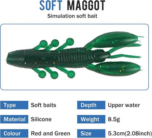 Pure Vie Fishing Topwater Lures Kits Mixed Universal Artificial Soft Baits Tackle Including Crankbaits, Spinnerbaits, Plastic Worms, Frogs, Hooks, Tackle Box - Freshwater Saltwater Fishing Equipment in Kuwait