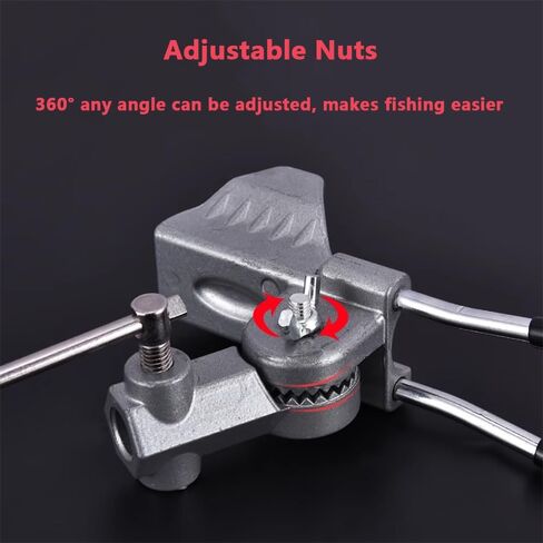 Dapsea 2 حزمة من حوامل صنارة الصيد المطورة، دعامات عمود صنارة الصيد الأرضية، 360 درجة قابلة للتعديل والفصل وسهلة الحمل معدات صيد قابلة للطي لصيد الأسماك في البحيرات والأنهار in Kuwait