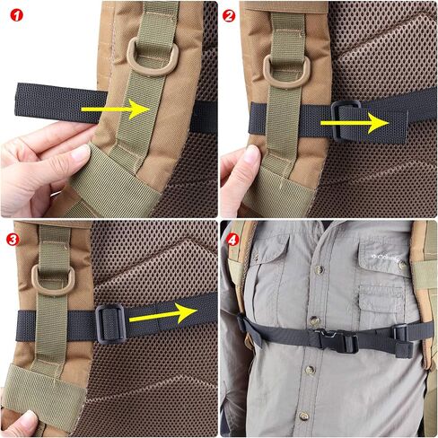 XTACER Backpack Chest Strap Adjustable Backpack Sternum Strap Chest Belt with Buckle (Pack of 2) in Kuwait
