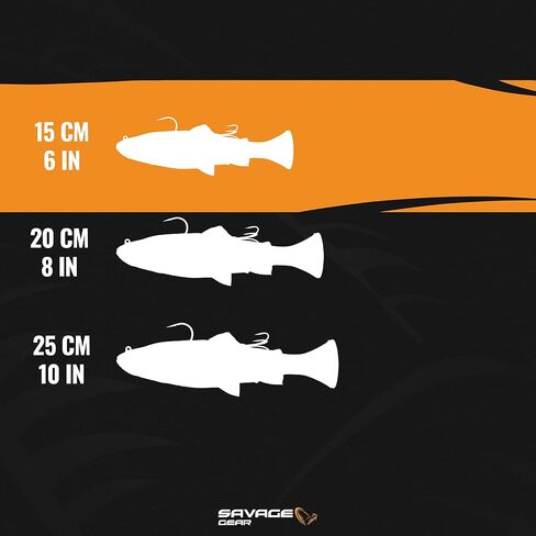 Savage Gear Pulse Tail Trout RTF Fishing Bait, 1 3/4 oz, Ghost Trout, Realistic Contours, Colors & Movement, Durable Construction, Dual Heavy-Duty Fishing Hook Rigging, Scent Infused in Saudi Arabia