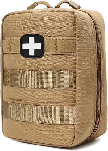 GHFY First Aid Pouch EMT IFAK Medical Pouchs, Tactical MOLLE Utility Empty Pouch (Black) in Kuwait