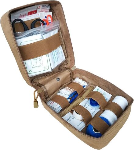 GHFY First Aid Pouch EMT IFAK Medical Pouchs, Tactical MOLLE Utility Empty Pouch (Black) in Kuwait