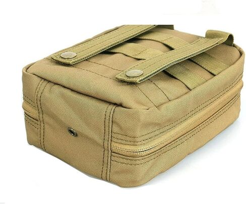 GHFY First Aid Pouch EMT IFAK Medical Pouchs, Tactical MOLLE Utility Empty Pouch (Black) in Kuwait