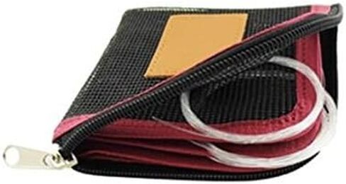 Aventik Fly Fishing Tapered Leader Wallet Tippet Line Case 5 Slots Net-Like Leader Tippet Storage Leader Pocket 4X4inch in Kuwait