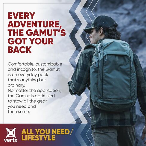 Vertx Gamut EDC Tactical Backpack 25L CCW Bag Tactical Gear, for Men and Women, Dark Earth in Kuwait