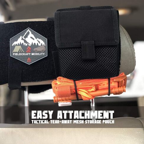 LIVANS Tactical Mesh Pocket, Molle Mesh Pouch Small Utility Pouch Mag Dump Pouch Storage Pocket Backpack Attachment EDC Pouch Hook-N-Loop Quick Release Design in Kuwait