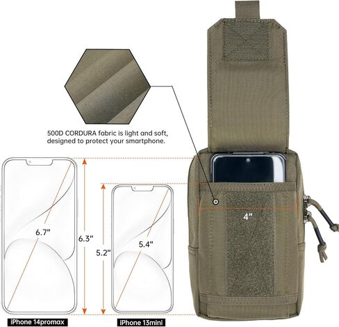 EXCELLENT ELITE SPANKER Tactical EDC Pouch Molle Utility Pouches Phone Holster Pouch Waist Bag Tool Pouch for Molle Accesssories in Kuwait