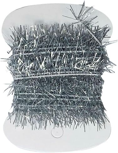 Creative Angler Tinsel Chenille Fly Tying Materials - Fly Tying Thread for Tying Flies - Fly Fishing Accessories for Fly Fishing Kit - Many Colors - (2 Yards) (Silver) in Saudi Arabia