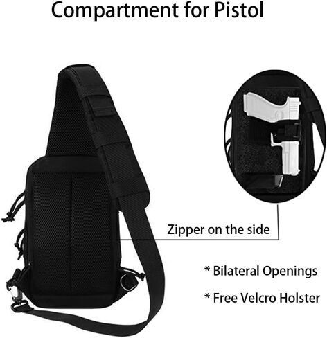 حقيبة مسدس محمولة من GZ XINXING، حقيبة كتف تكتيكية، حقيبة للاستخدام اليومي، حقيبة كتف مخفية لحمل مسدس على الصدر وحقيبة كتف للمدى والسفر والرياضات الخارجية in Kuwait