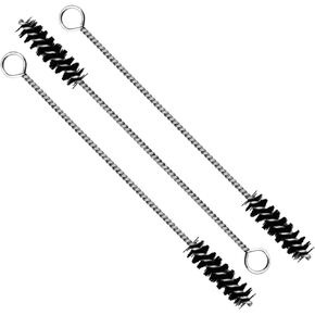 Birchwood Casey Durable Versatile Gun Maintenance Cleaning Wire Looped Handle 9" Nylon Brushes - Set of 3 | Fits .40 Caliber