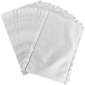 CHUANGRONG-US 100 Pieces Large Quick Water Soluble Baits Bags PVA Fishing Mesh Dissolve RefillBait Bag for Solid Bait Tackle Throwing Tool(4.76x6.3 inch)