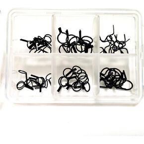 كالافرما 6 حجم 60 قطعة/صندوق سلك صلب قدم واحدة يطير الصيد رود دليل لتقوم بها بنفسك أدلة إصلاح الفضة والأسود والرمادي اللون in Kuwait