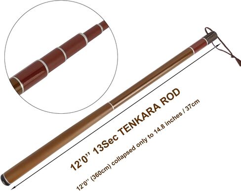 Aventik Tenkara Rod Pro IM12 Nano 6:4 Action 5 الأحجام الأكثر استخدامًا جميع ظروف المياه تعبئة أنبوب الكربون عالي الجودة، تتضمن أقسام احتياطية إضافية، Tenkara Fly Rod & Combo in Saudi Arabia