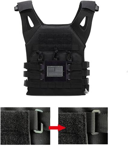 TAXATM Large Molle Patch Panel with Laser Cutting Loop, Molle Patch Display Holder for Backpack,5X4.3 Mini Patch Board Include American Flag Patch in Kuwait