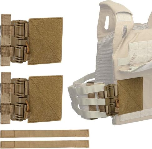 LIVANS Quick Release Buckle Set for Plate Carrier, Molle Side Belt Cummerbund Fast Fit Buckle Set Single Point Quick Release Assembly in Kuwait