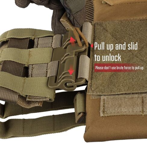 LIVANS Quick Release Buckle Set for Plate Carrier, Molle Side Belt Cummerbund Fast Fit Buckle Set Single Point Quick Release Assembly in Kuwait