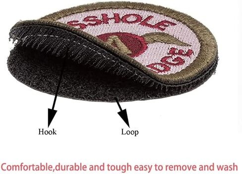VSCAL Asshole Merit Badge Patch مضحك التكتيكية العسكرية المعنويات التصحيح هوك وحلقة، بقع شعار شارة التكتيكية العسكرية (4PCS) in Kuwait