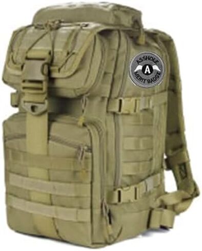 VSCAL Asshole Merit Badge Patch مضحك التكتيكية العسكرية المعنويات التصحيح هوك وحلقة، بقع شعار شارة التكتيكية العسكرية (4PCS) in Kuwait