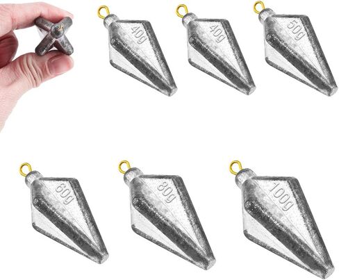 50Pcs Fishing Sinkers Weights Kit Worm Fishing Sinker Weight Bullet Lead Sinkers Fishing Set in Saudi Arabia