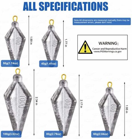 50Pcs Fishing Sinkers Weights Kit Worm Fishing Sinker Weight Bullet Lead Sinkers Fishing Set in Saudi Arabia