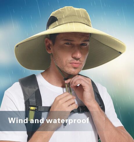 MKOFONU for Men & Women Ultra Wide Brim hat UPF50+ Waterproof Sun hat Suitable for Fishing Hiking Camping & etc in Saudi Arabia
