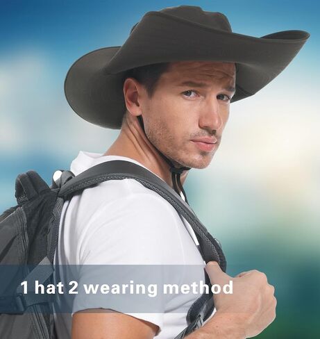 for Men & Women Ultra Wide Brim hat UPF50+ Waterproof Sun hat Suitable for Fishing Hiking Camping & etc in Saudi Arabia