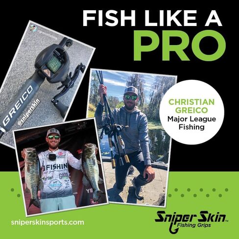 SNIPER SKIN Fishing Rod Grip - Fishing Gear Accessories - Waterproof & Adjustable - Easy to Install, Strong Replacement Grip in Kuwait