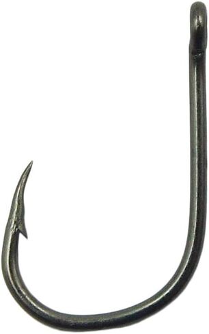 Hyshina Fishing Hooks 100 Pcs High Carbon Steel 10 Sizes Strong Sharp Barbed Circle Fish Hook for Saltwater Freshwater in Kuwait