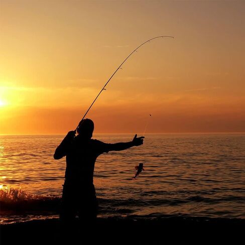 Hyshina Fishing Hooks 100 Pcs High Carbon Steel 10 Sizes Strong Sharp Barbed Circle Fish Hook for Saltwater Freshwater in Kuwait