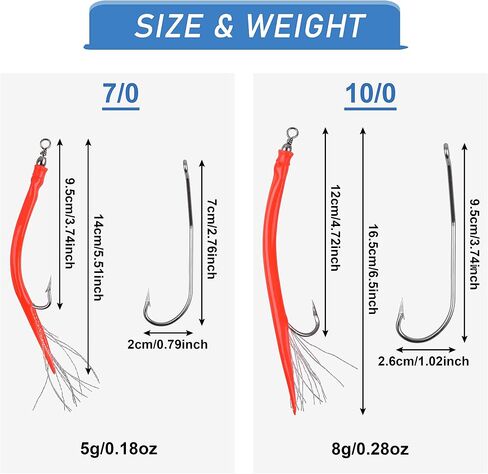 Striped Bass Trolling Tube Lures,Fishing Trolling Tube Teaser Rig with Stainless Steel Hooks Barrel Swivels for Striper Saltwater Game Fish in Saudi Arabia
